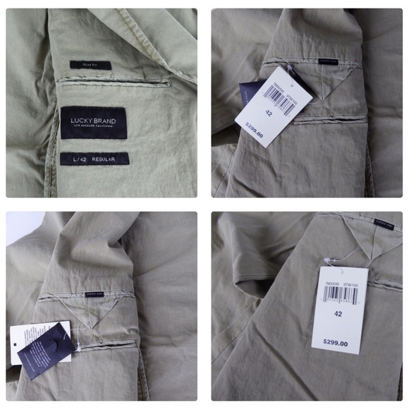 Lucky Brand Suits & Blazers Lucky Brand Ace Garment Dyed Cotton